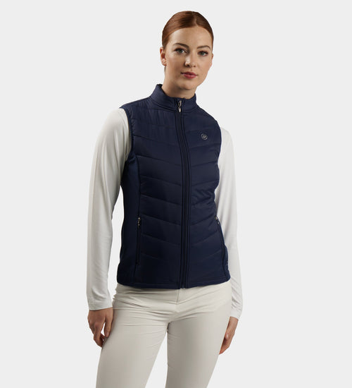 LADIES PANAMA GILET - NAVY