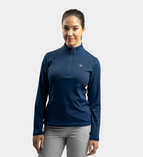 LADIES HEART MIDLAYER - NAVY