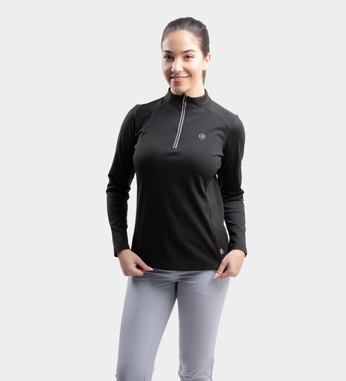 LADIES GALACTIC MIDLAYER - BLACK