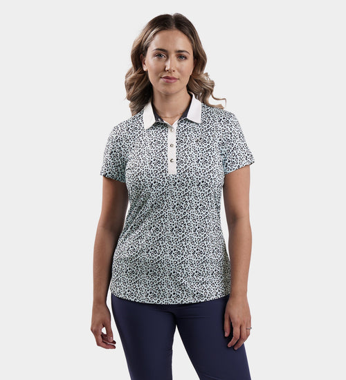 LADIES HEART POLO - NAVY