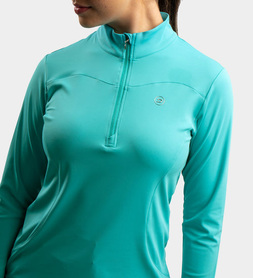 LADIES HEART MIDLAYER - TEAL
