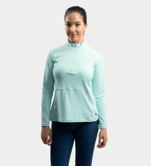 LADIES SPLIT HEM MIDLAYER - MINT