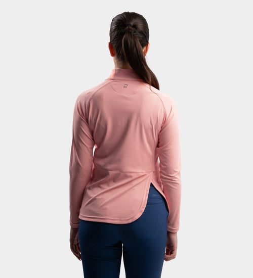 LADIES SPLIT HEM MIDLAYER - PINK