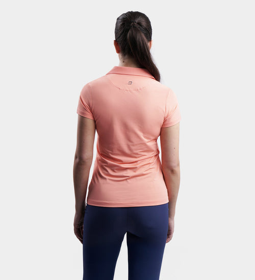LADIES CLUBHOUSE POLO - CORAL