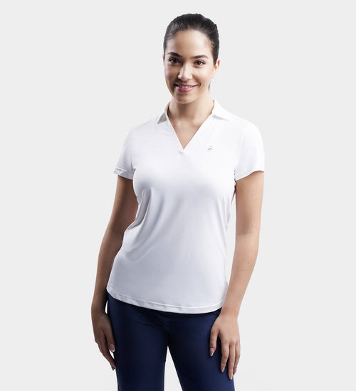 LADIES CLUBHOUSE POLO - WHITE