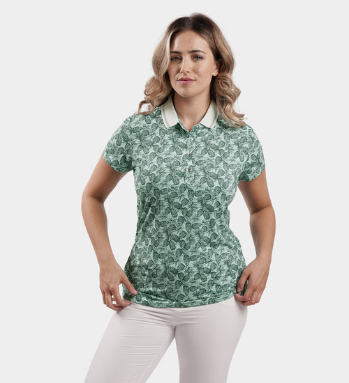 LADIES PINEAPPLE POLO - GREEN