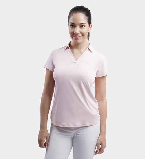 LADIES CLUBHOUSE POLO - BLUSH