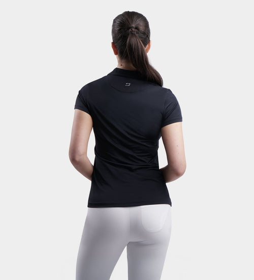 LADIES CLUBHOUSE POLO - BLACK