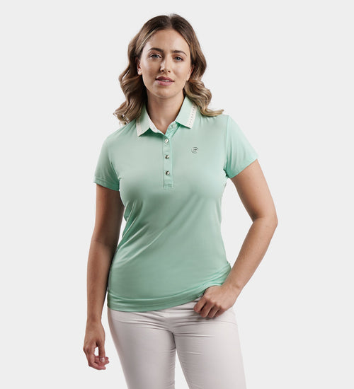 LADIES COUTURE POLO - TEAL
