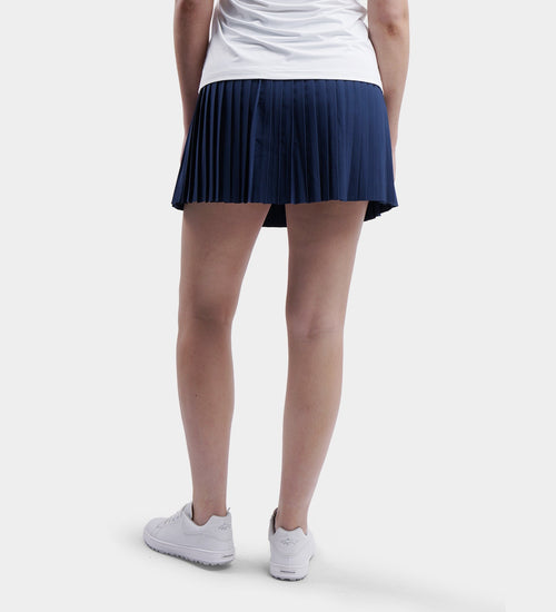 LADIES PLEATED SKORTS - NAVY
