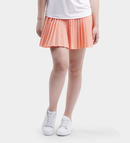 LADIES PLEATED SKORTS - CORAL