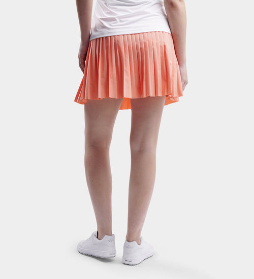 LADIES PLEATED SKORTS - CORAL