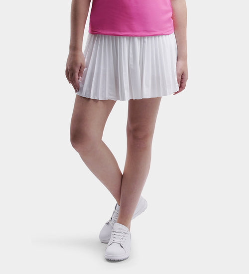 LADIES PLEATED SKORTS - WHITE