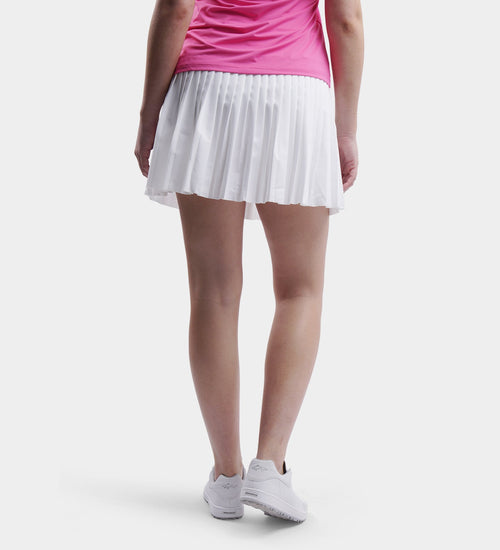 LADIES PLEATED SKORTS - WHITE