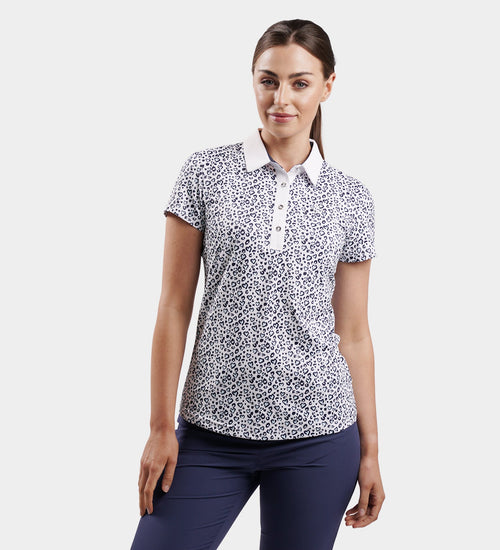 LADIES HEART POLO - BLUE