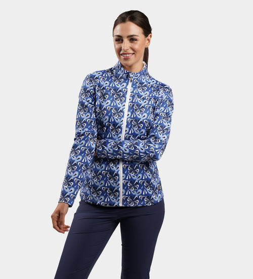 LADIES BIRDIE JACKET - FLORAL NAVY