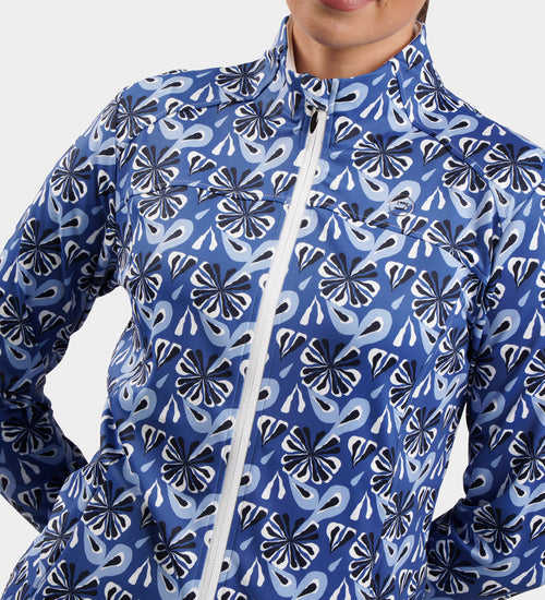 LADIES BIRDIE JACKET - FLORAL NAVY