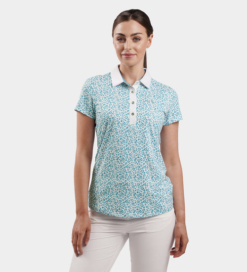LADIES HEART POLO - TEAL