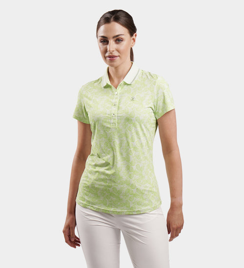 LADIES PINEAPPLE POLO - LIME