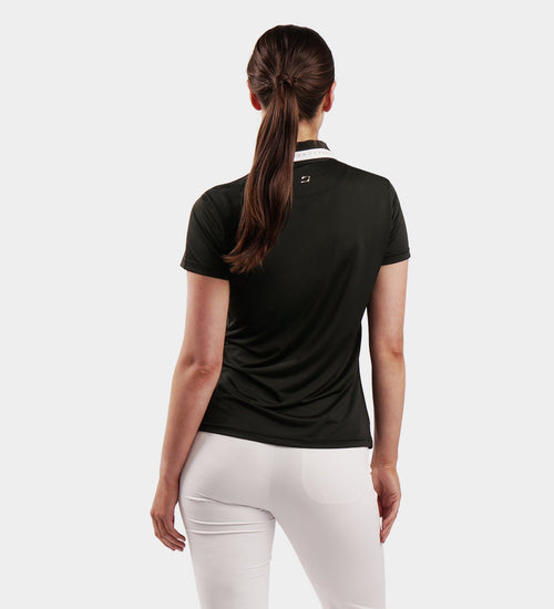 LADIES COUTURE POLO - BLACK