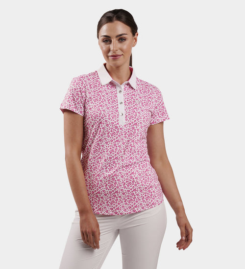 LADIES HEART POLO - PINK