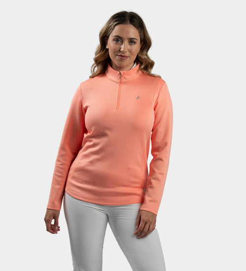 LADIES ULTRA BLEND MIDLAYER - CORAL