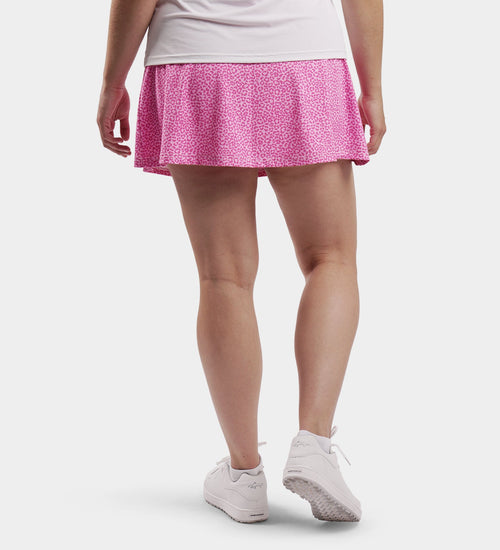 LADIES SIENNA SKORTS - LEOPARD PINK