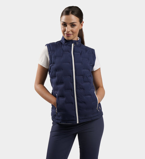 LADIES MEMBERS GILET - NAVY