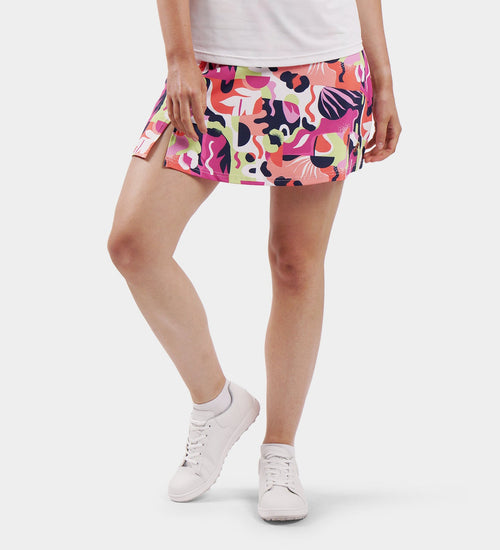 LADIES SIENNA SKORTS - FLORAL NAVY