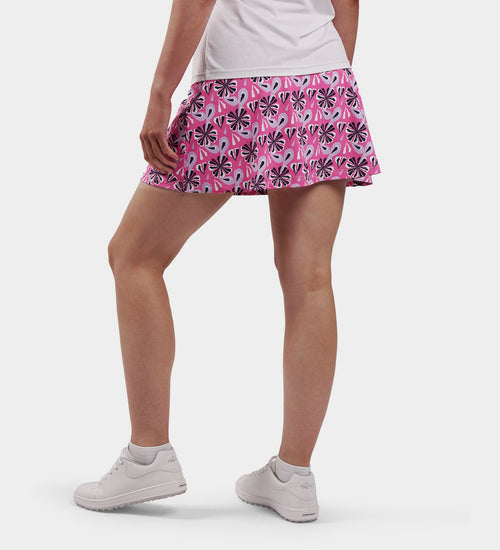 LADIES SIENNA SKORTS - FLORAL PINK