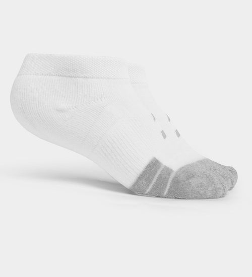 LADIES TOUR ANKLE SOCKS - WHITE/GREY