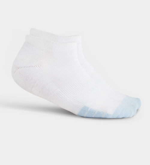 LADIES TOUR ANKLE SOCKS - WHITE/BLUE