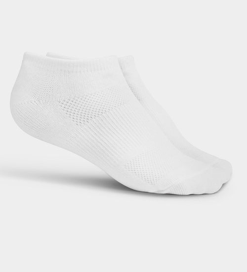 LADIES TRAINER ANKLE SOCKS - WHITE