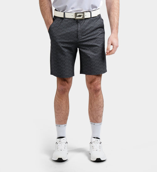 HERITAGE ABSTRACT SHORTS - BLACK