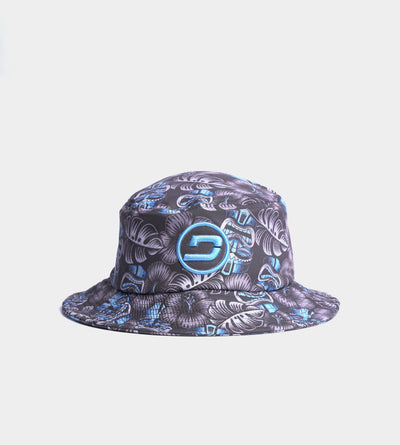 TIKI BUCKET HAT - GREY / BLUE