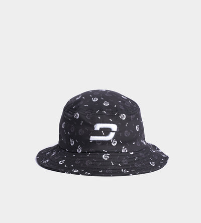 SKULLZ BUCKET HAT - BLACK