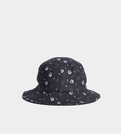 SKULLZ BUCKET HAT - BLACK