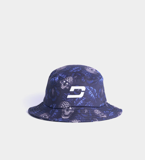 PINEAPPLE SKULLZ BUCKET HAT- NAVY / WHITE