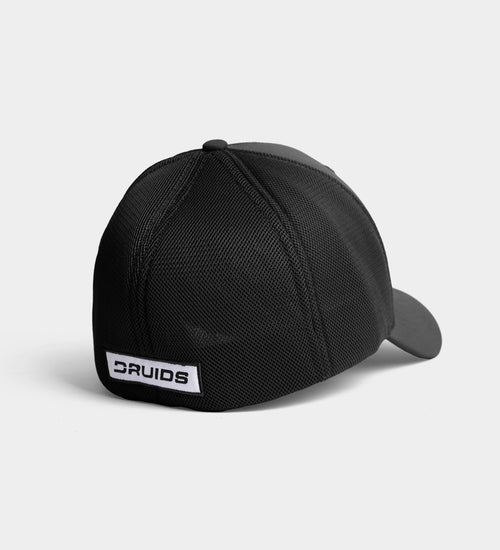OUTLINE FITTED TRUCKER CAP - BLACK