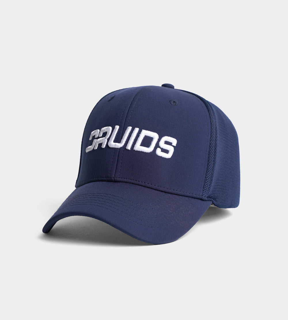 DRUIDS FITTED TRUCKER CAP - NAVY