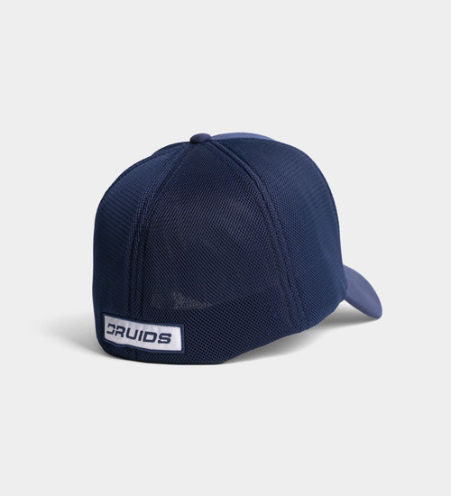 DRUIDS FITTED TRUCKER CAP - NAVY