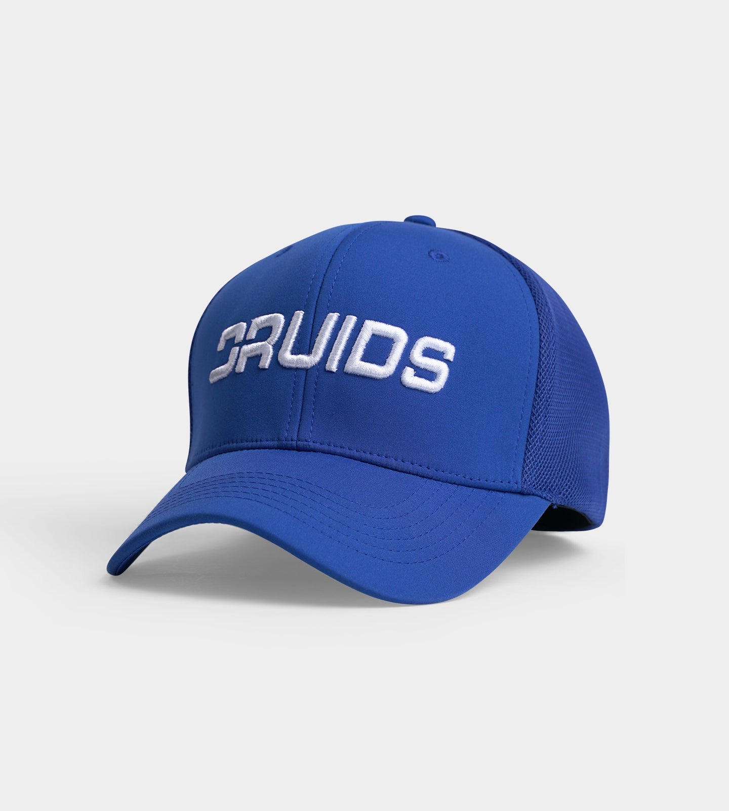 DRUIDS FITTED TRUCKER CAP - BLUE