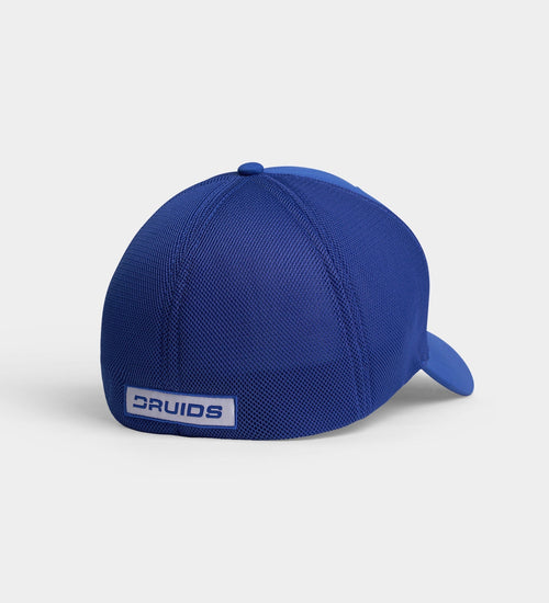 DRUIDS FITTED TRUCKER CAP - BLUE