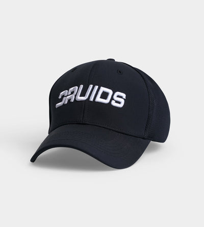 DRUIDS FITTED TRUCKER CAP - BLACK
