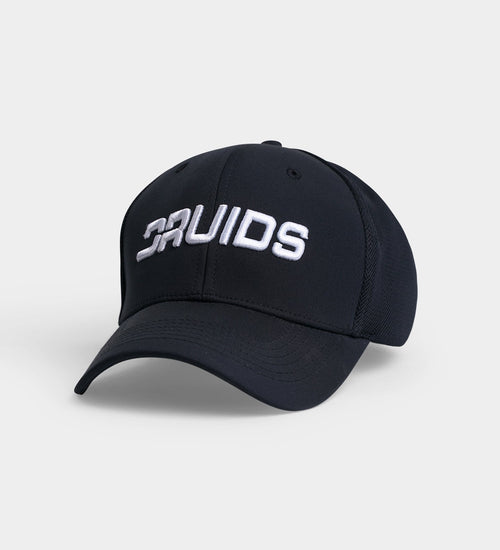DRUIDS FITTED TRUCKER CAP - BLACK