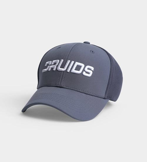 DRUIDS FITTED TRUCKER CAP - GREY