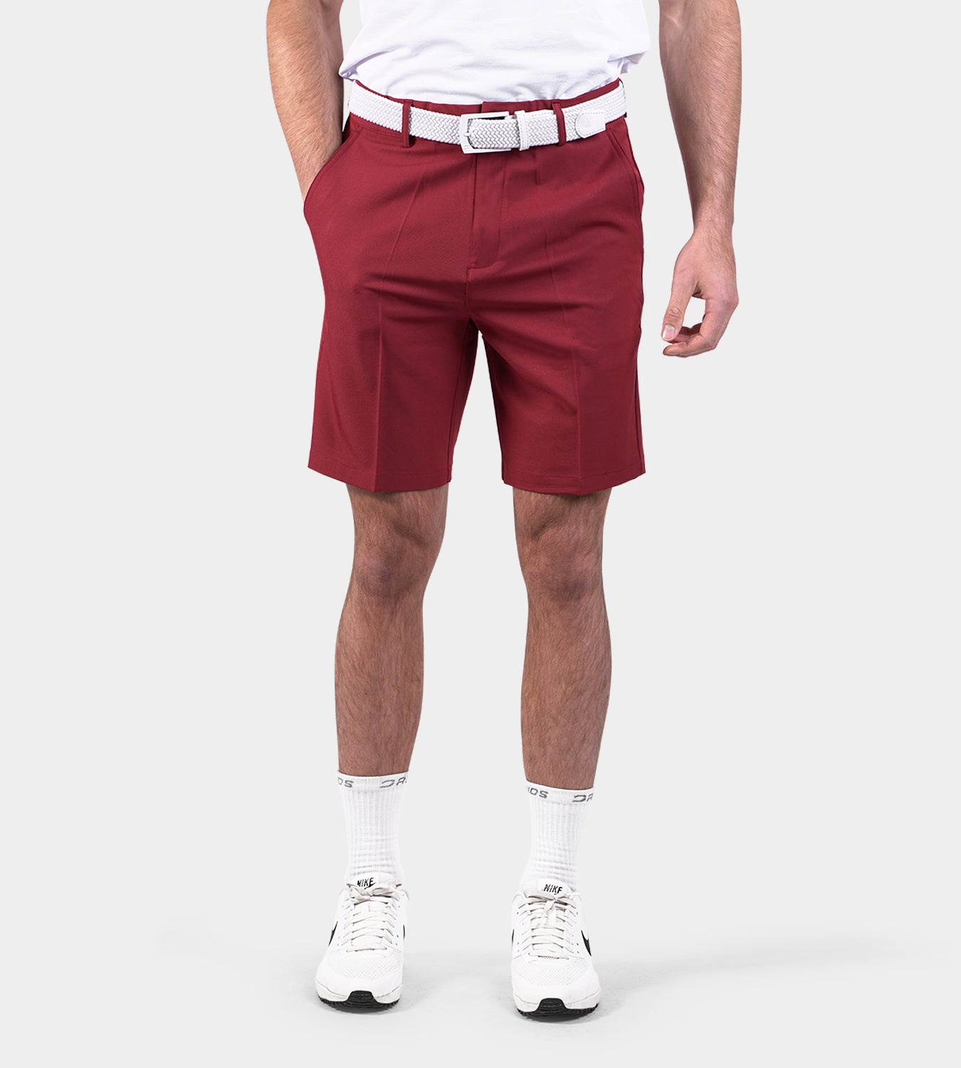 CLIMA GOLF SHORTS - BURGUNDY