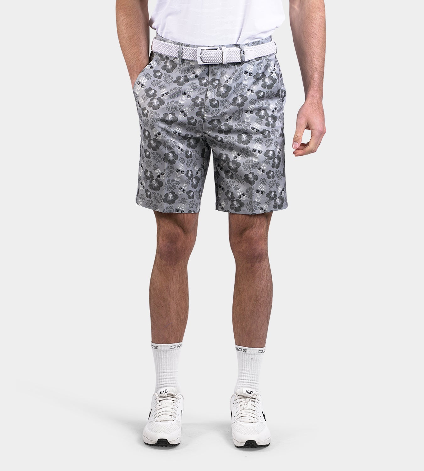 CLIMA PINEAPPLE SKULLZ SHORTS - GREY