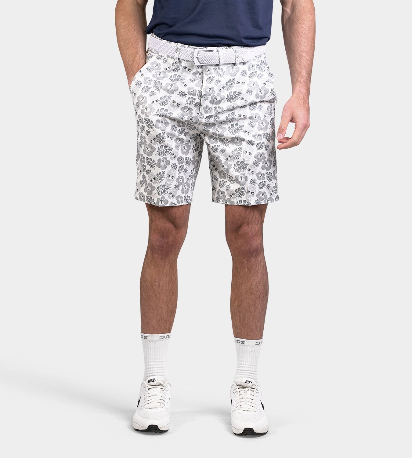 CLIMA PINEAPPLE SKULLZ SHORTS - WHITE