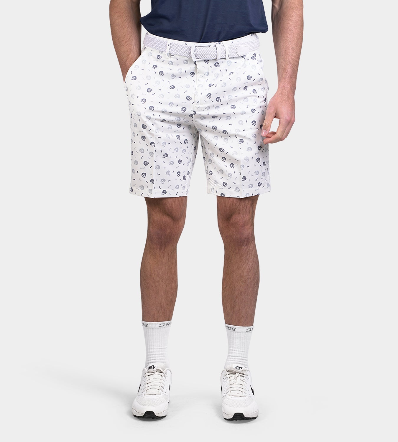 CLIMA SKULLZ SHORTS - WHITE